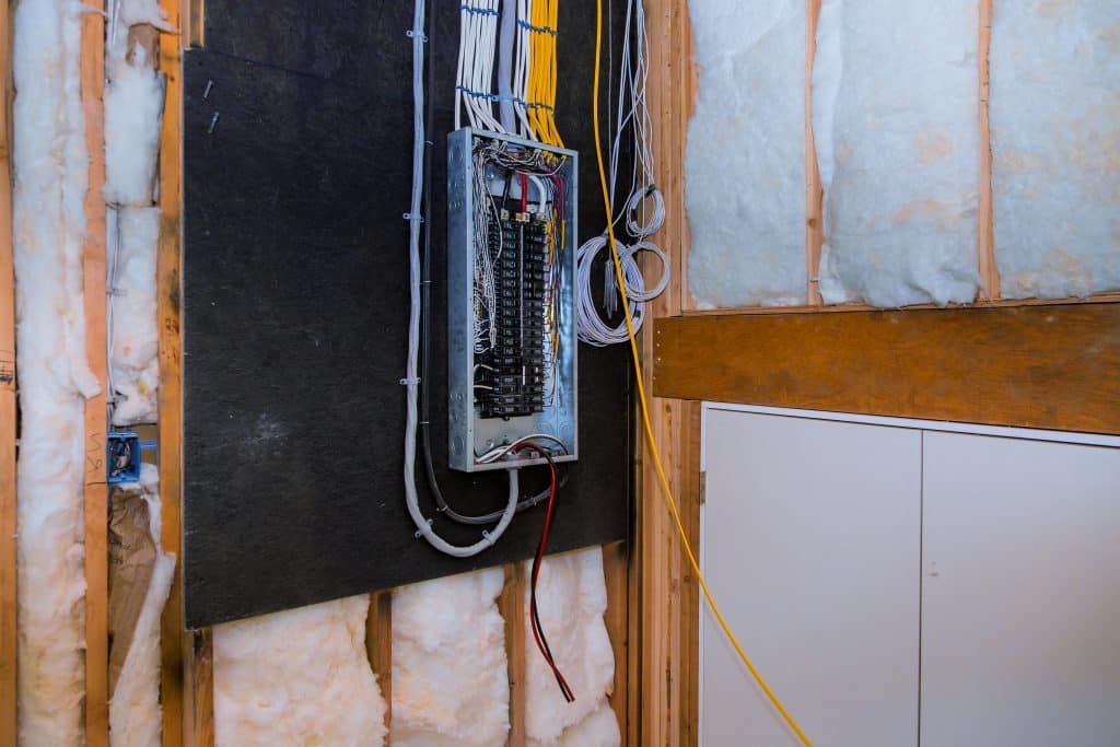 image of a main power breaker in a home that should be turned off during a storm or hurricane
